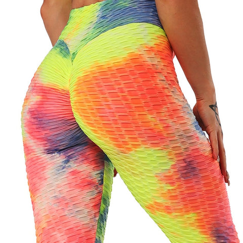 Scrunch Back, Multi-colored and Solid Women's Fitness Leggings