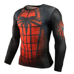 Superhero Inspired Long-Sleeve Compression Shirts, Quick Dry, Rashguard Collection