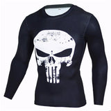 Superhero Inspired Long-Sleeve Compression Shirts, Quick Dry, Rashguard Collection