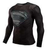 Superhero Inspired Long-Sleeve Compression Shirts, Quick Dry, Rashguard Collection