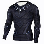 Superhero Inspired Long-Sleeve Compression Shirts, Quick Dry, Rashguard Collection