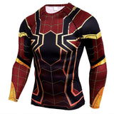 Superhero Inspired Long-Sleeve Compression Shirts, Quick Dry, Rashguard Collection