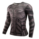 Superhero Inspired Long-Sleeve Compression Shirts, Quick Dry, Rashguard Collection