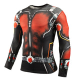 Superhero Inspired Long-Sleeve Compression Shirts, Quick Dry, Rashguard Collection