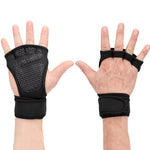 New 1 Pair Weight Lifting Training Gloves Women Men Fitness Sports Body Building Gymnastics Grips Gym Hand Palm Protector Gloves