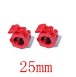 Spinlock Barbell Collars- 1 Pair 25mm 30mm Lock Dumbell Clips Clamp Weight lifting Bar Gym Dumbbell Fitness Body Building