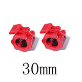 Spinlock Barbell Collars- 1 Pair 25mm 30mm Lock Dumbell Clips Clamp Weight lifting Bar Gym Dumbbell Fitness Body Building