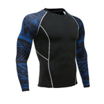 Wolf 3D Printed T-shirt Compression Tights Men Fitness Running Shirt Breathable Long Sleeve Sports Rashgard Gym Cycling Clothing