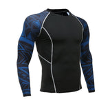 Wolf 3D Printed T-shirt Compression Tights Men Fitness Running Shirt Breathable Long Sleeve Sports Rashgard Gym Cycling Clothing