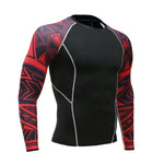 Wolf 3D Printed T-shirt Compression Tights Men Fitness Running Shirt Breathable Long Sleeve Sports Rashgard Gym Cycling Clothing