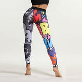 Autumn Fashion Jeggings For Women BOOM Digital Printing Cartoon Funny Leggings Comic Hip Push Up High Waist Fitness Legging