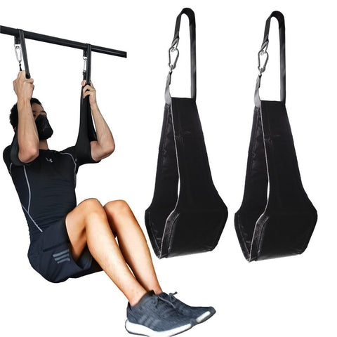 Fitness AB Sling Straps Suspension Rip-Resistant Heavy Duty Pair for Pull Up Bar Hanging Leg Raiser Home Gym Fitness Equipment