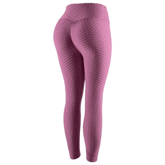 Sexy women leggings bubble butt push up slim high waist fitness