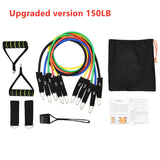 17Pcs/Set Latex Resistance Bands Gym Door Anchor Ankle Straps Resist band Kit Yoga Exercise Band Fitness Expander Loop Tube Pull