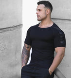 2021 New large-type Men Compression T-shirt men Sporting Skinny Tee Shirt Male Gyms Running T-shirt Fitness Sports men t-shirts